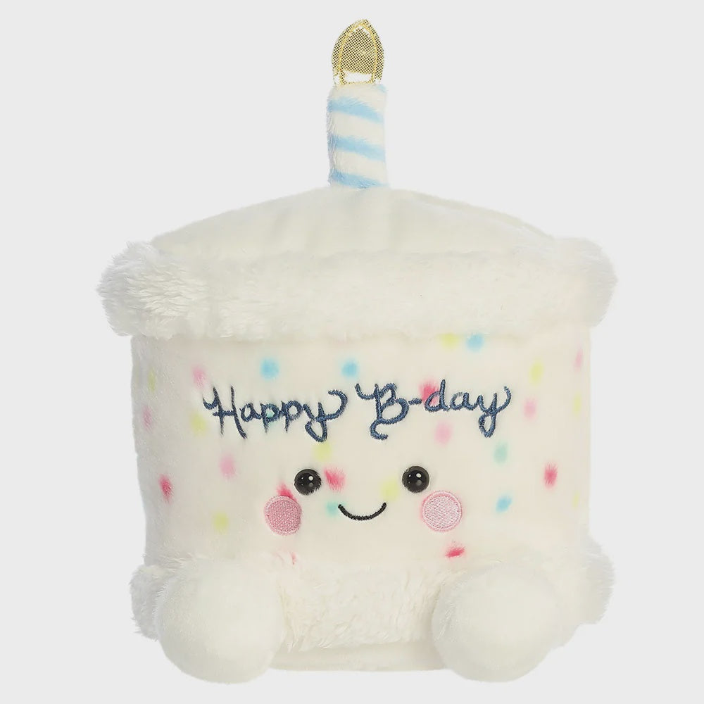 Palm Pals: Plush Soft Toy - Large Sweet Treats - Happy Birthday Cake