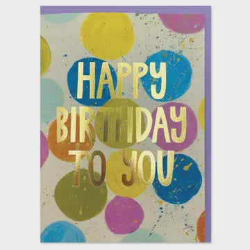 Birthday Card: Happy Birthday to you Bright - Multicolour - Raspberry Blossom