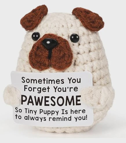 Positivity Crochet Gift: Small - Positive Dog - The Happy Fruit and Veg Farm