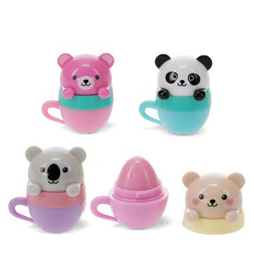 Lip Balm: Scented Sweet Berry Teacup Container - Rex London