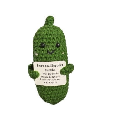 Positivity Crochet Gift: Small - Positive Pickle - The Happy Fruit and Veg Farm