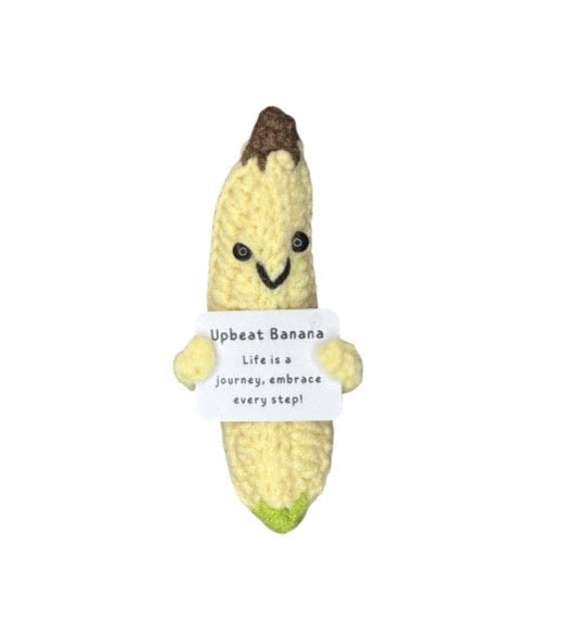 Positivity Crochet Gift: Small - Positive Banana - The Happy Fruit and Veg Farm