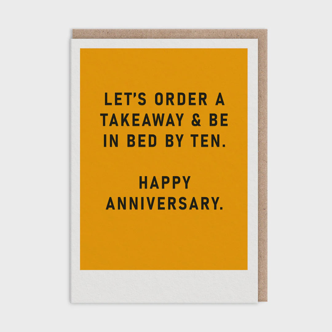 Anniversary Card: In Bed By Ten - Ohh Deer