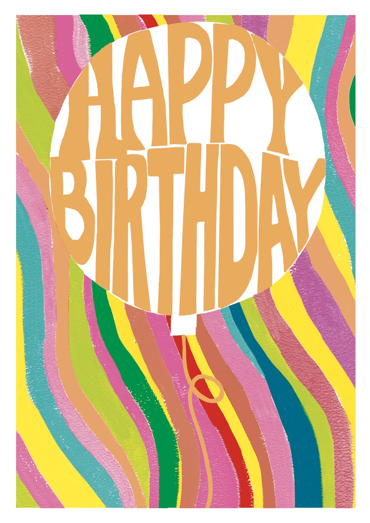 Birthday   Card: BRIGHT COLOURFUL  SPRITZ YOUR BIRTHDAY  - Paper Salad