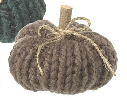 Autumn Ornament: Wool Knitted Small - Grey - XMAS - Heaven Sends
