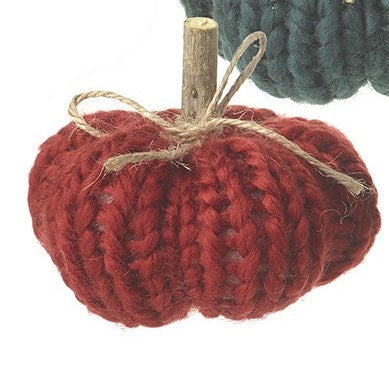 Autumn Ornament: Wool Knitted Small - Dark Red - XMAS - Heaven Sends
