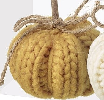 Autumn Ornament: Wool Knitted Small - Beige - XMAS - Heaven Sends