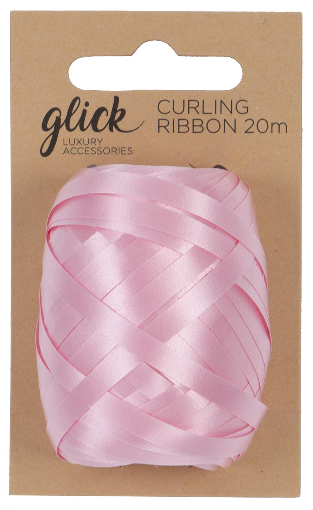 Curling Ribbon: 20m Wrap Pastel - Baby Pink - Glick