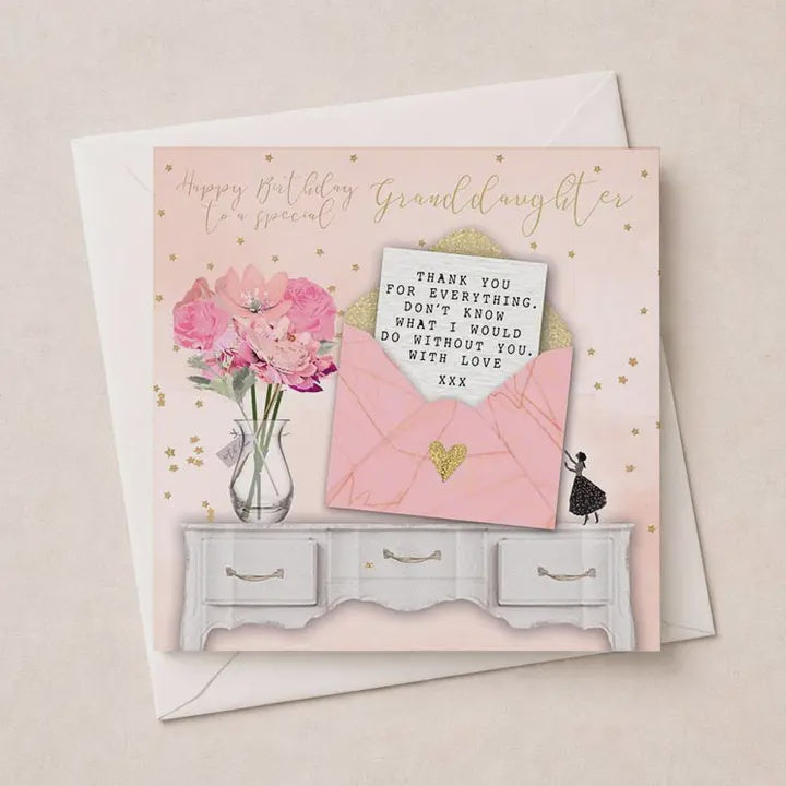 GRANDDAUGHTER  Card: A Special Gold Foil  - Hammond Gower