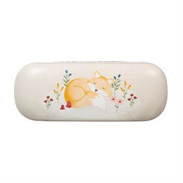 Glasses Case: Hard Forest Folk - Cream - Sass & Belle