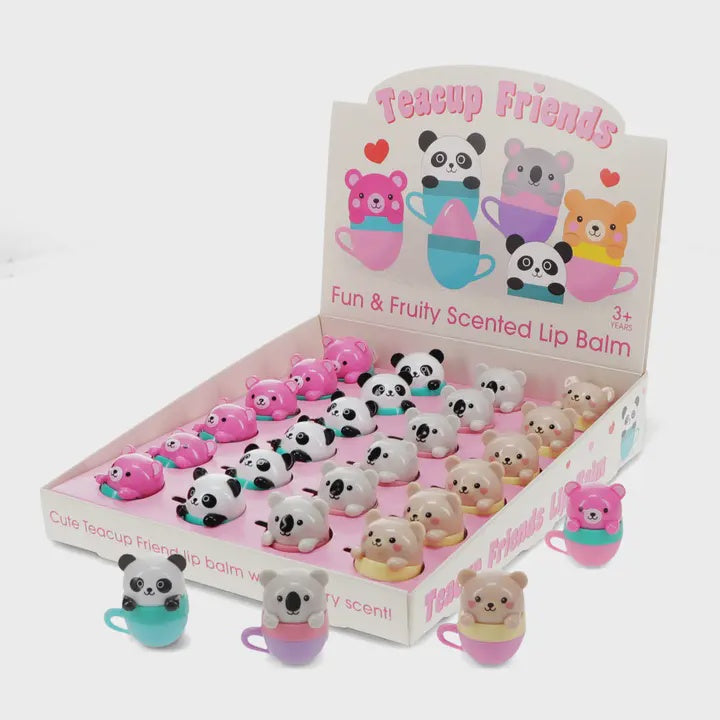 Lip Balm: Scented Sweet Berry Teacup Container - Rex London