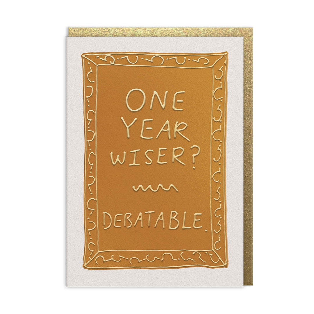 Birthday  Card:   Debatable Gold  - Ohh Deer