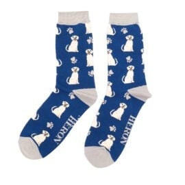 Socks: Happy Labradors - Navy - Mr Heron