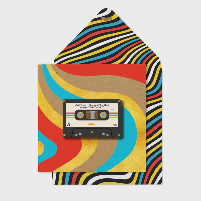 Birthday Card: 3D Cassette Tape - Tache