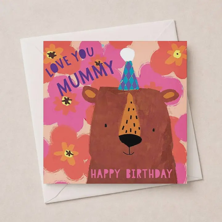 Mummy  Card: Big Bear Colourful  - Hammond Gower
