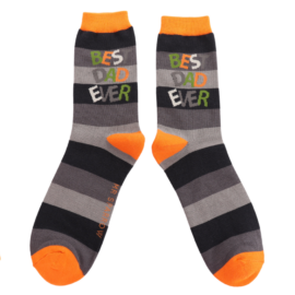 Socks: Best Dad - Grey - Mr Sparrow