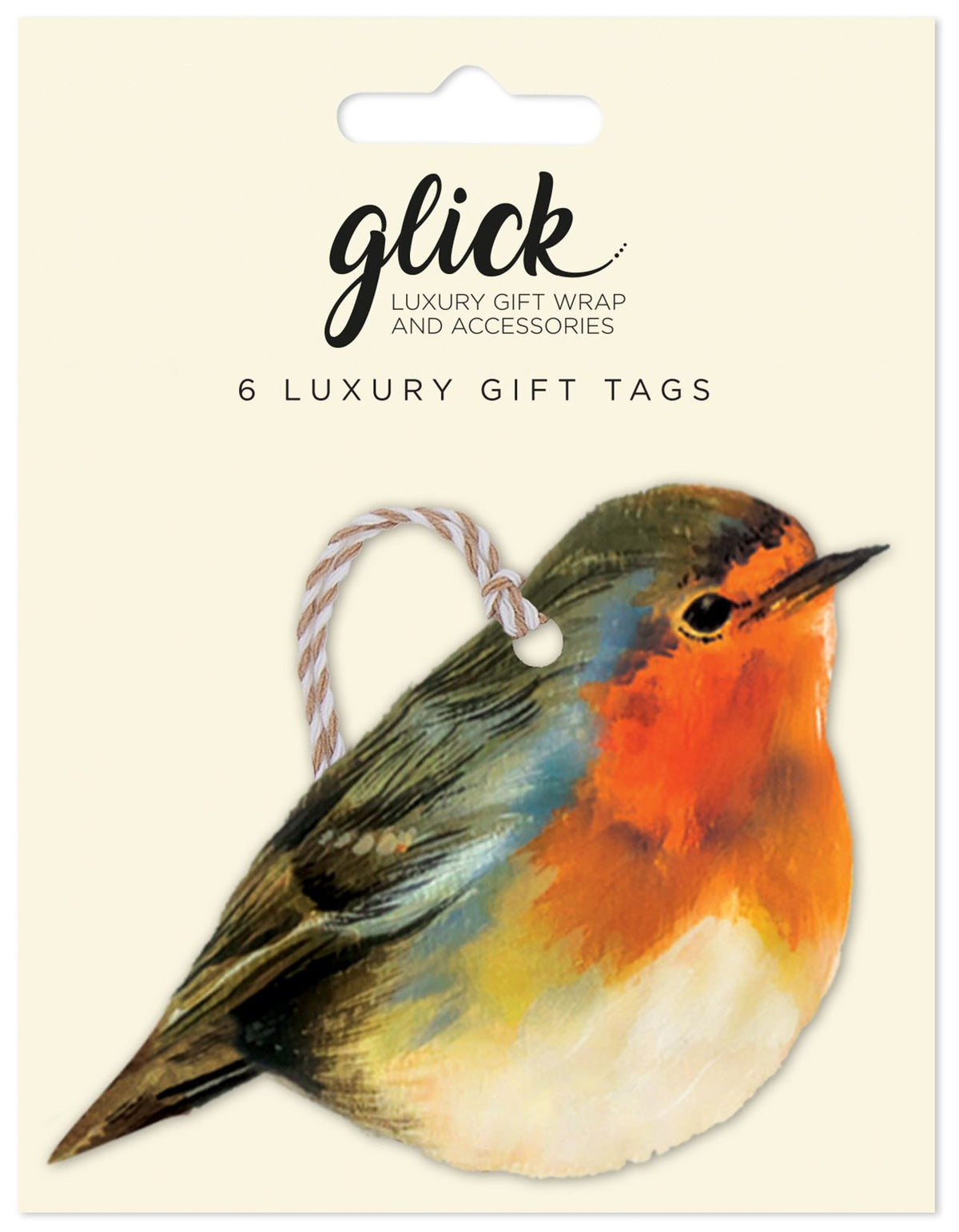 Gift Tag: Multipack Robins CHRISTMAS  - Red - Glick