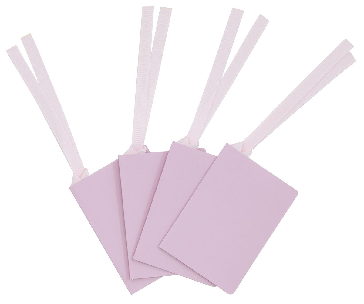 Gift Tag Pack: Pack 4 Ribbon Pastels - Pink - Glick