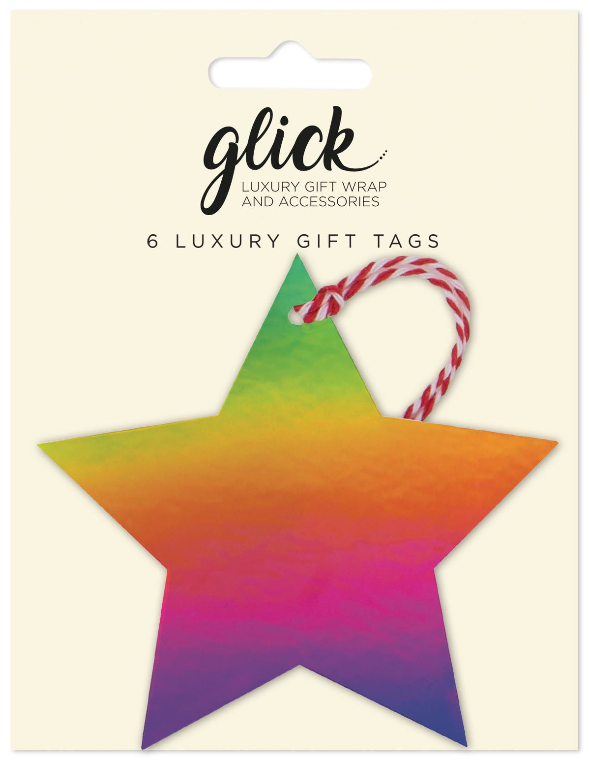 Gift Tag: Multipack Stars CHRISTMAS  - Multi - Glick