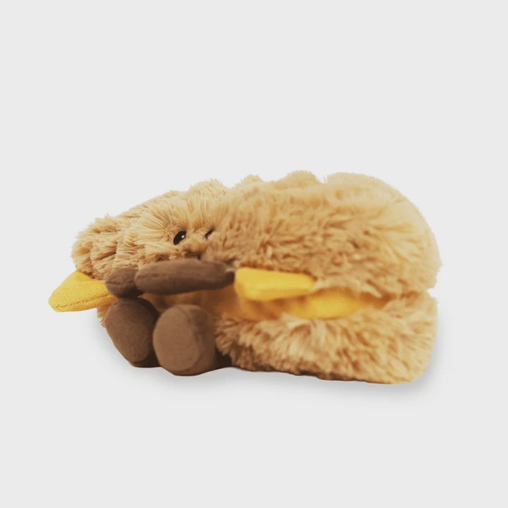Warmies: Mini Grilled Cheese Heatable Toy - Yellow - Warmies
