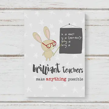 Notebook: A6 Brilliant Teachers -Dandelion Stationary