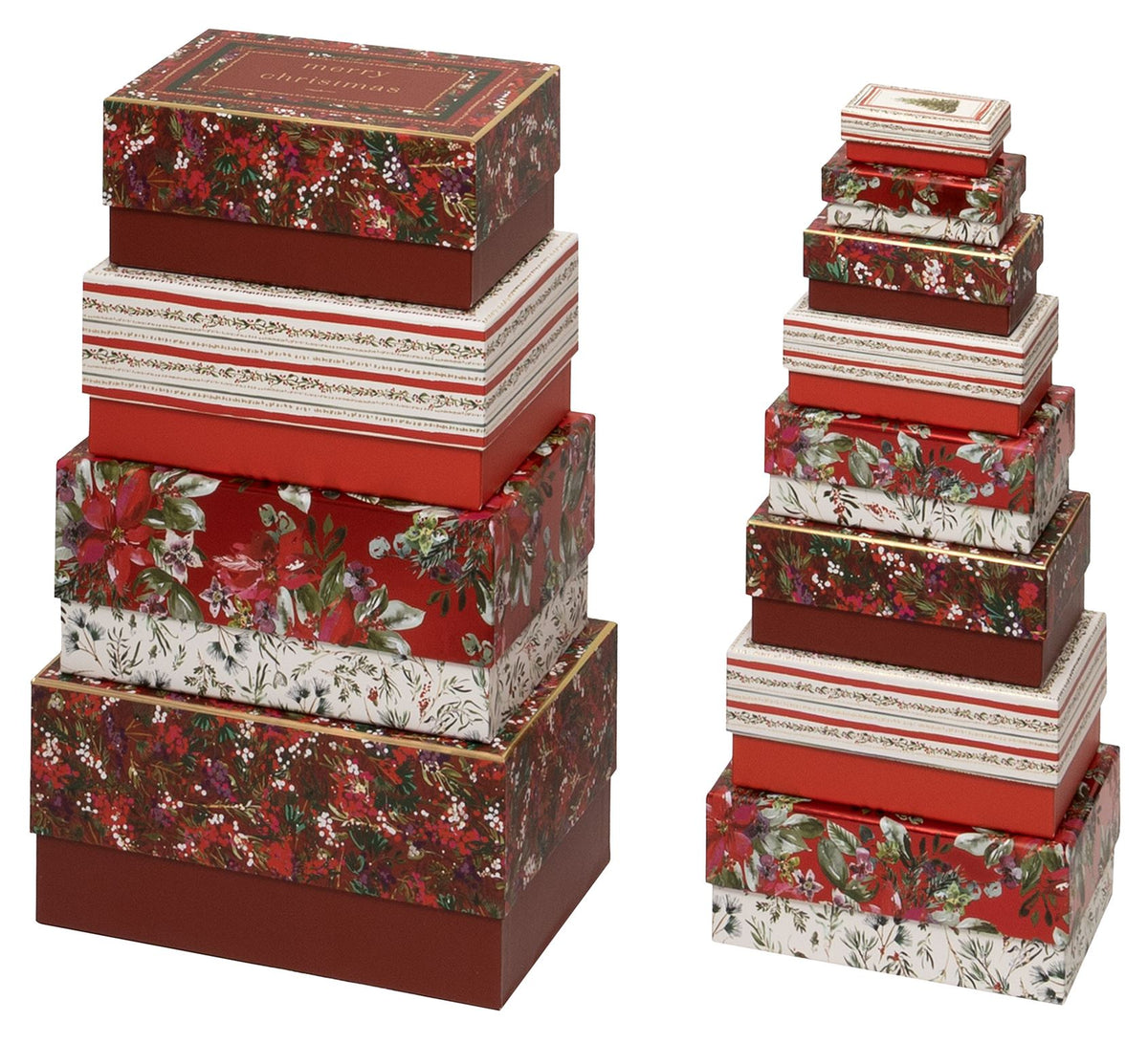 Gift Box: Rectangular Kraft Radiant Red  - Glick