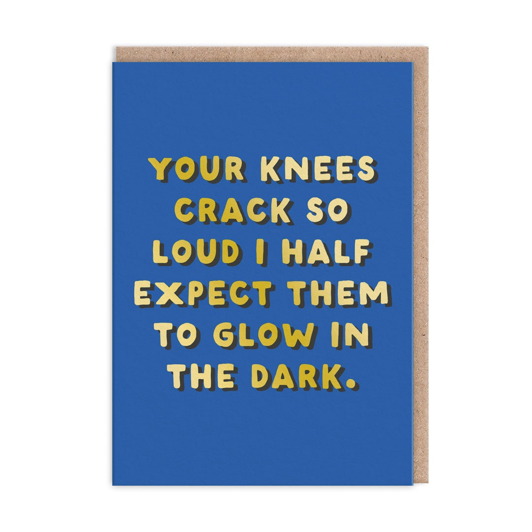 Blank  Card:   Knees Glow In The Dark  - Ohh Deer