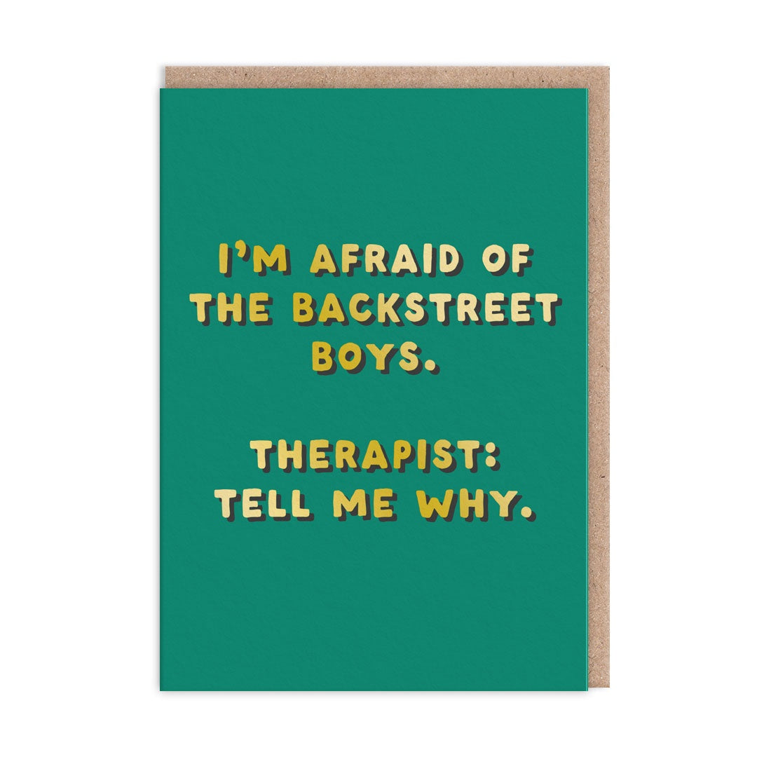 Birthday  Card:   Backstreet Boys  - Ohh Deer