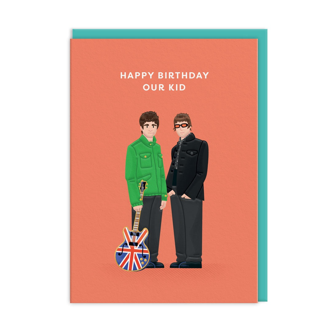 Birthday  Card:   Liam and Noel Our Kid  - Ohh Deer
