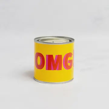 Conscious Candle: Tin Scented OMG  - Tutti Frutti - Yellow - Chickadee Homeware