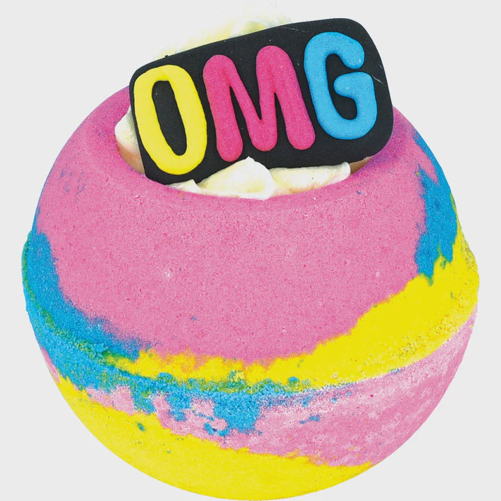 Bath Bomb Blaster: OMG  - PINK BLUE & YELLOW - Bomb Cosmetics