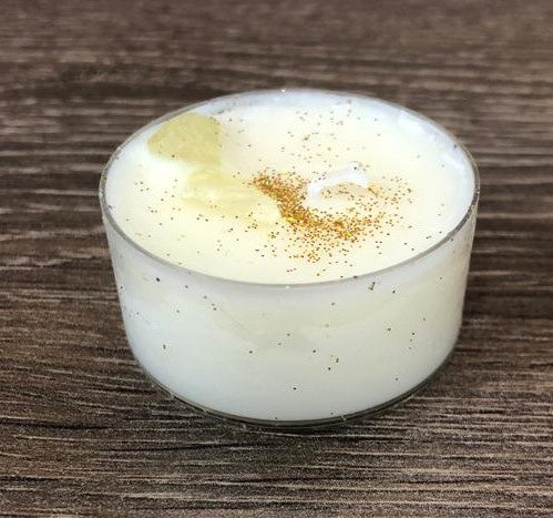 Tealight: Scented Soy Wax Crystals Orange Citrine - Yellow & Orange - Littlemore Candle Co