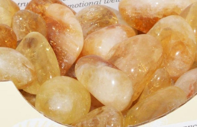 Healing Crystal Individual Gemstone Polished Citrine 2-3cm - Yellow