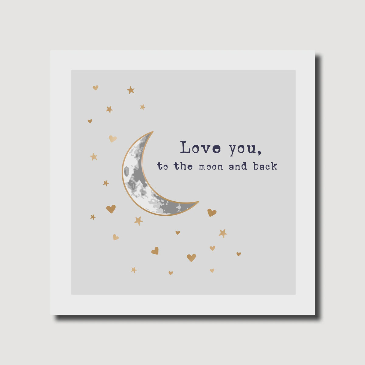 Card: Love You To The Moon And Back Pretty Lilly - Marina B