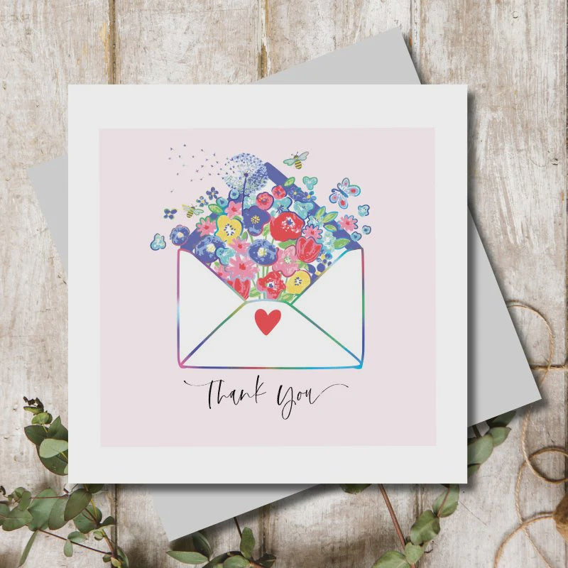 Thank You Card: Pretty Lilly Thank You Envelope  - Marina B