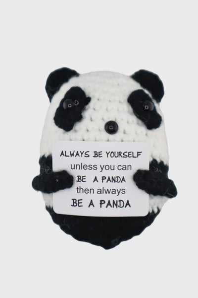 Positivity Crochet Gift: Small - Positive Panda - The Happy Fruit and Veg Farm