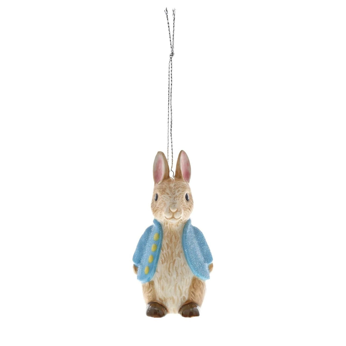 Christmas Hanging Dec: Cast Stone PETER - Blue - Peter Rabbit