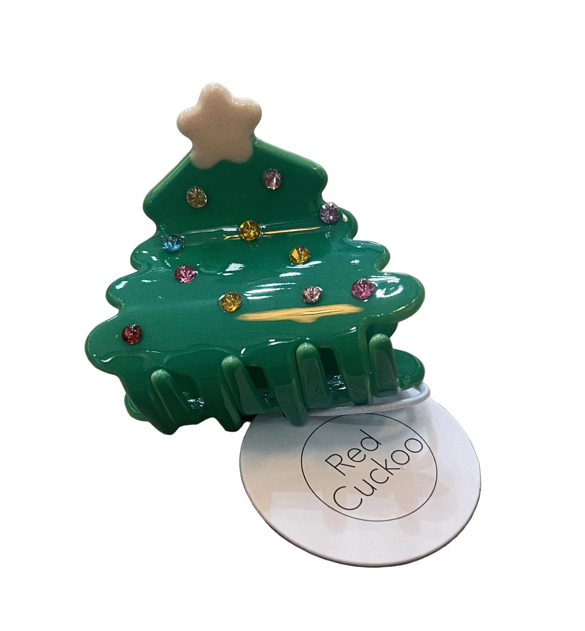 Christmas Hair Clip: Christmas Tree Claw Design - Pure Fashions