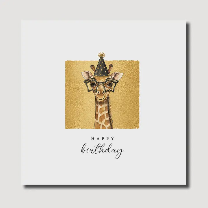 Birthday Card: Reflections Giraffe - Marina B