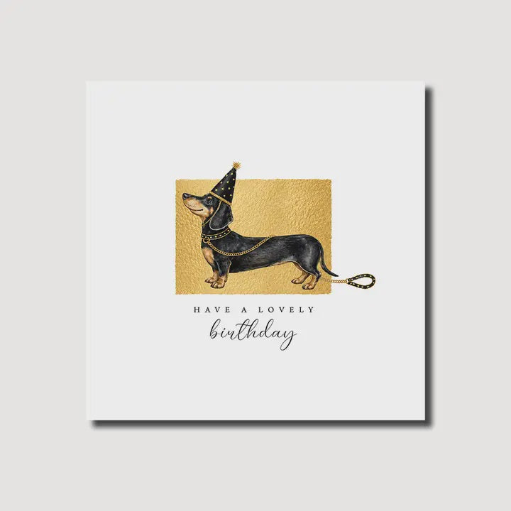 Birthday Card: Reflections Dachshund Ellie Dog - Marina B