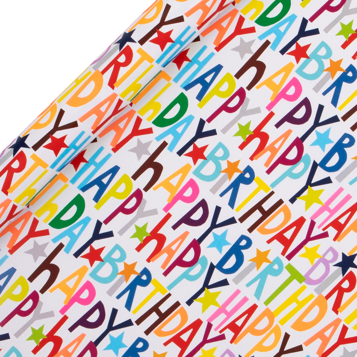 Roll Wrap: 4m Birthday - White - Paper Salad