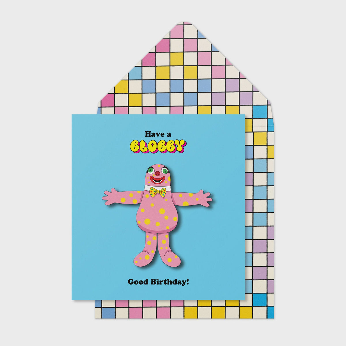 Birthday Card: 3D Have a Blobbly Good Birthday  - Tache