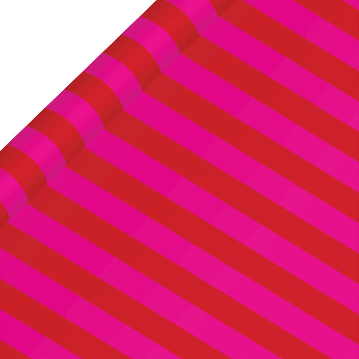 Roll Wrap: 2m Stripe - Red & Pink - Glick