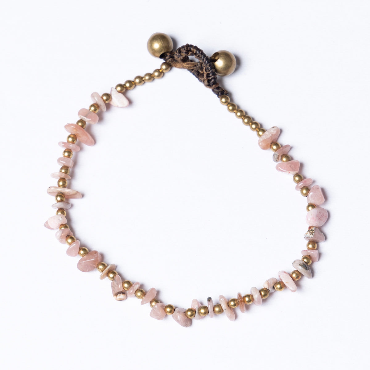 Crystal Bracelet SMALL CHIP - Balance Pink RHODONITE