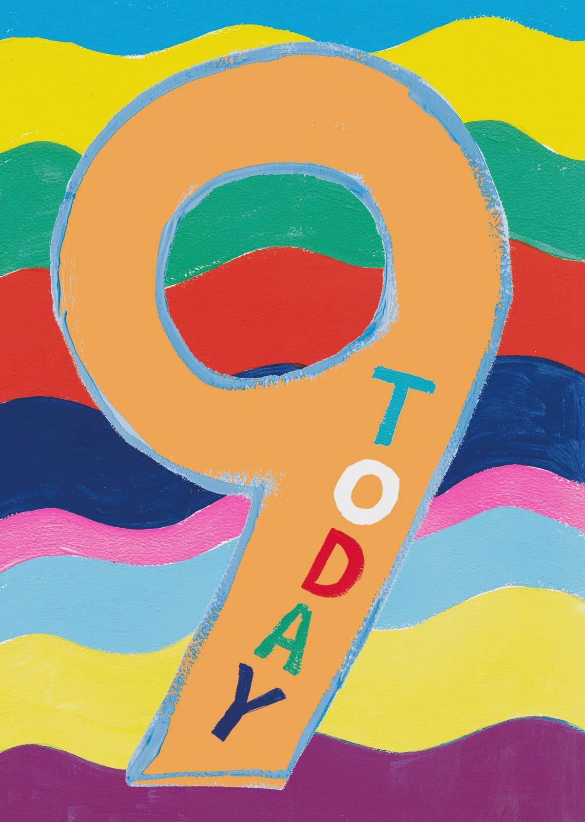 Childrens Age 9th Card: - Neon - Paper Salad
