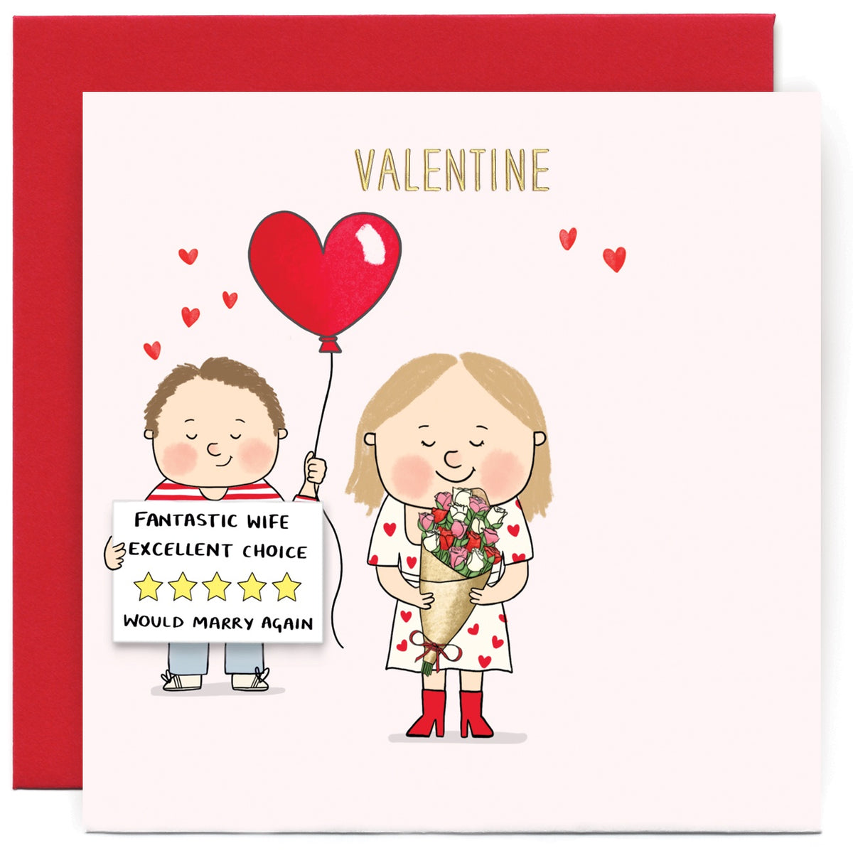 Valentines Card Five Star Wife - Susan O Hanlan