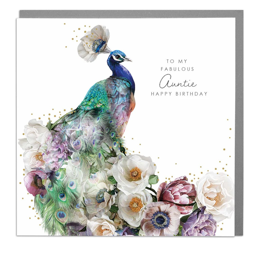 Auntie Card: Peacock - Lola Design