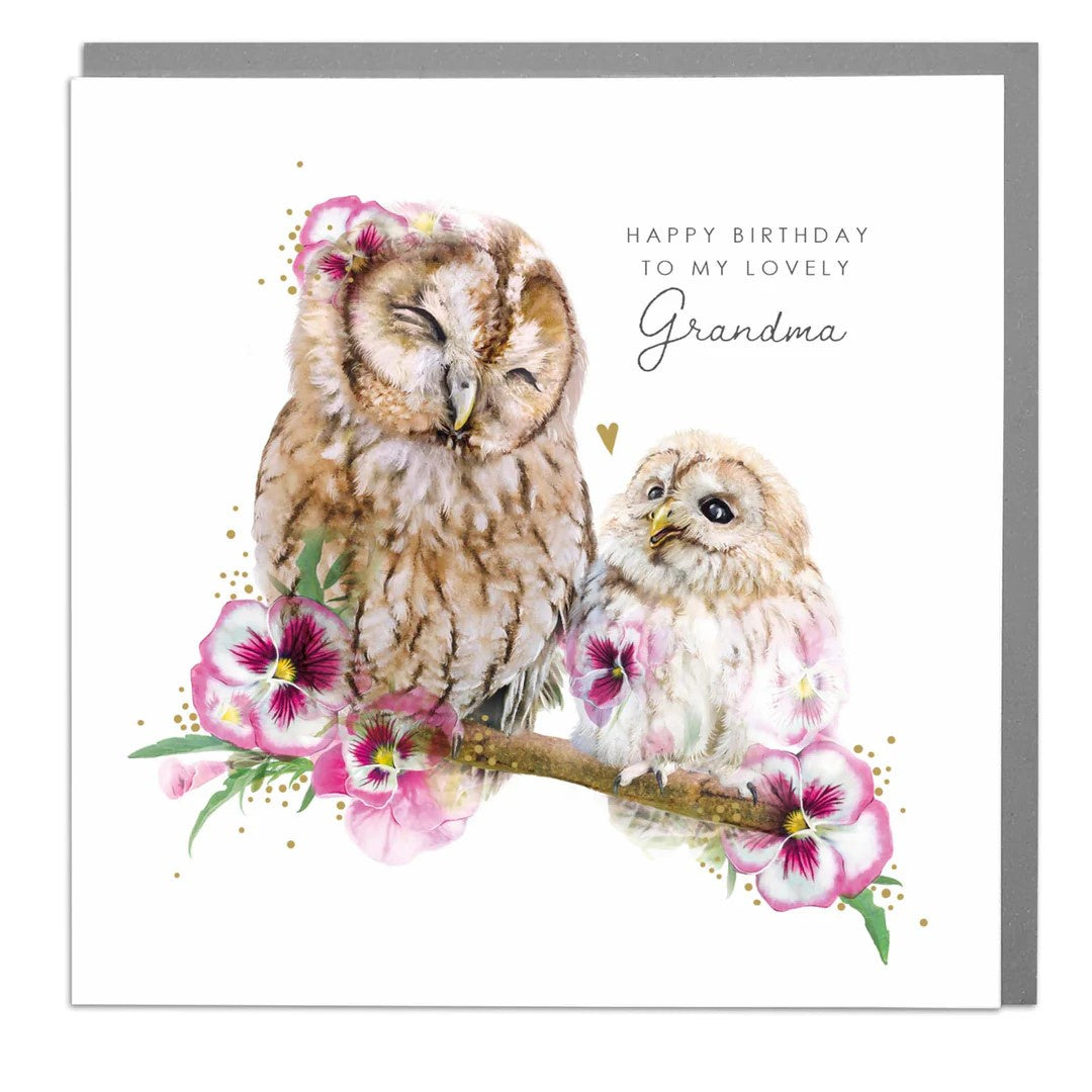 Grandma Card:  Owls - Lola Design