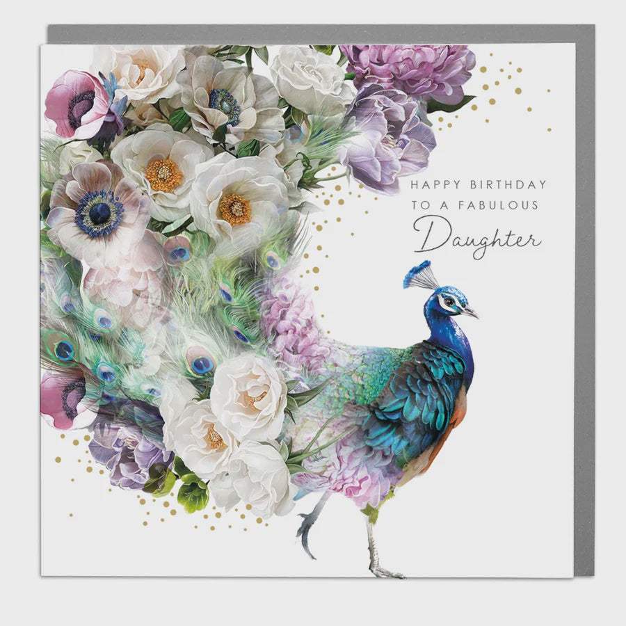 Daughter Card: Fabulous Daughter Wildlife Botanical - Lola Design