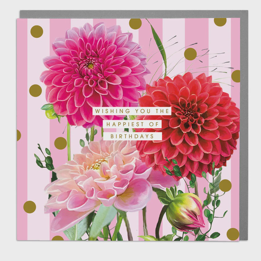 Birthday Card: Happiest Dahlia Beach - Lola Design